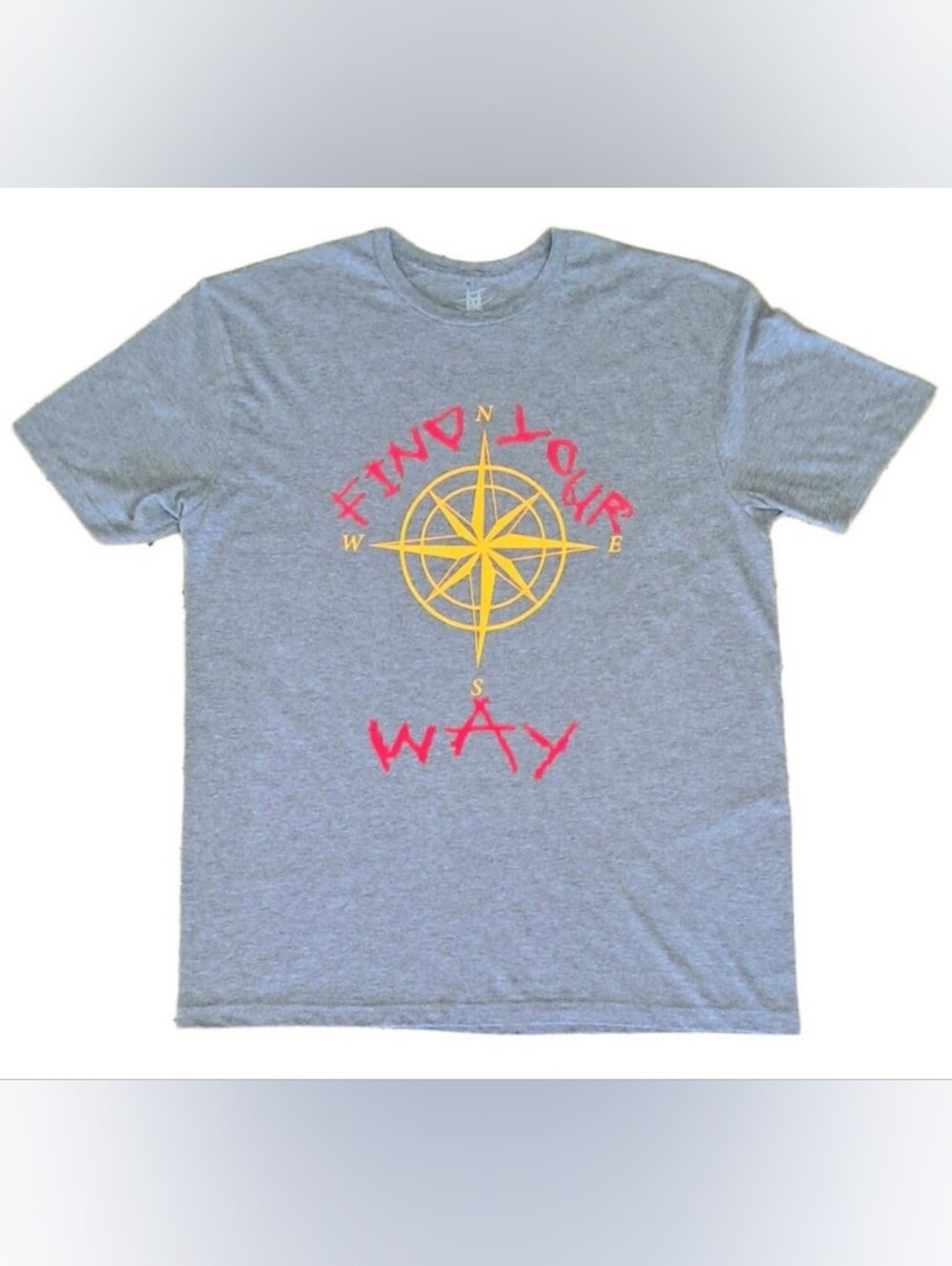 Unisex 'Find Your Way' Gray Graphic Tee